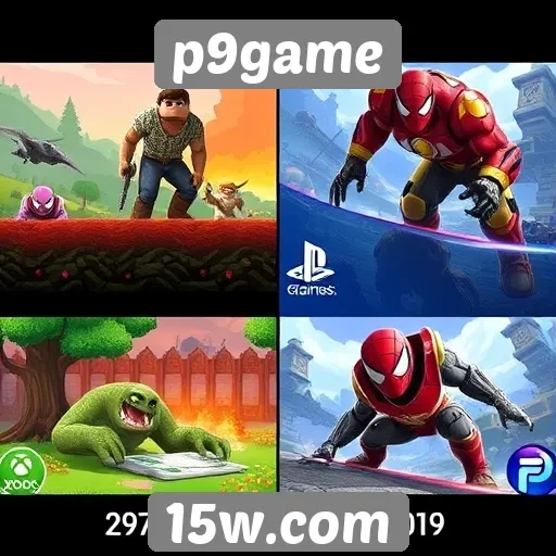 Evolução gráfica dos jogos disponíveis no p9game